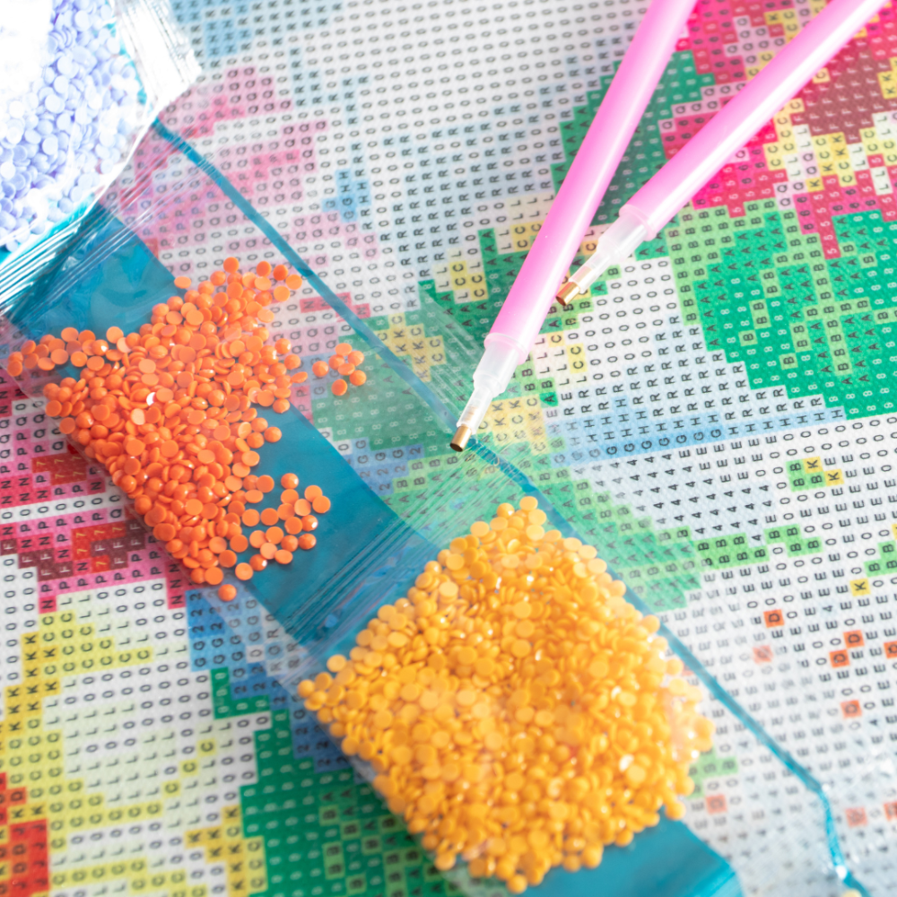 8 Posavasos de Pintura con Diamantes