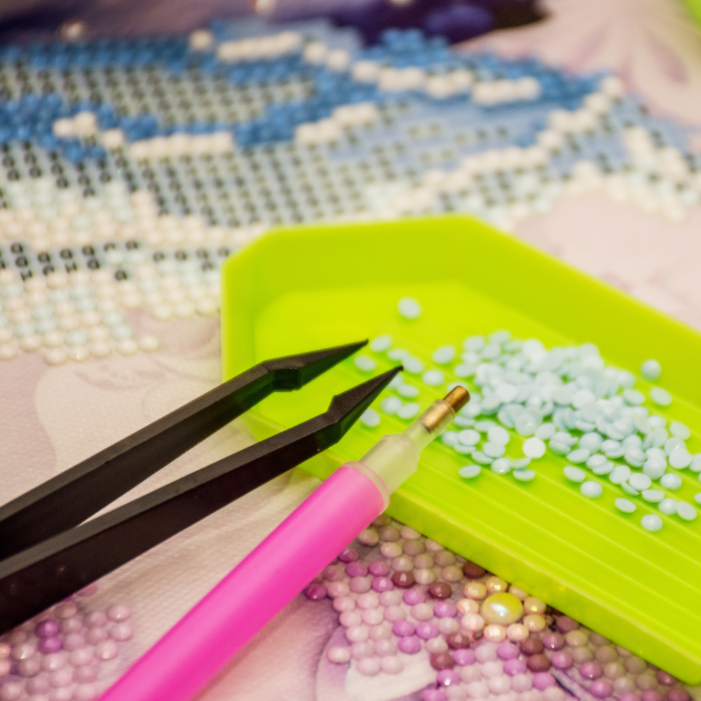 8 Posavasos de Pintura con Diamantes