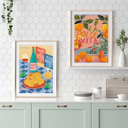 LA DOLCE VITA-Kit Pintura por Números 30x40 cm, Lienzo montado (Listo para Colgar)