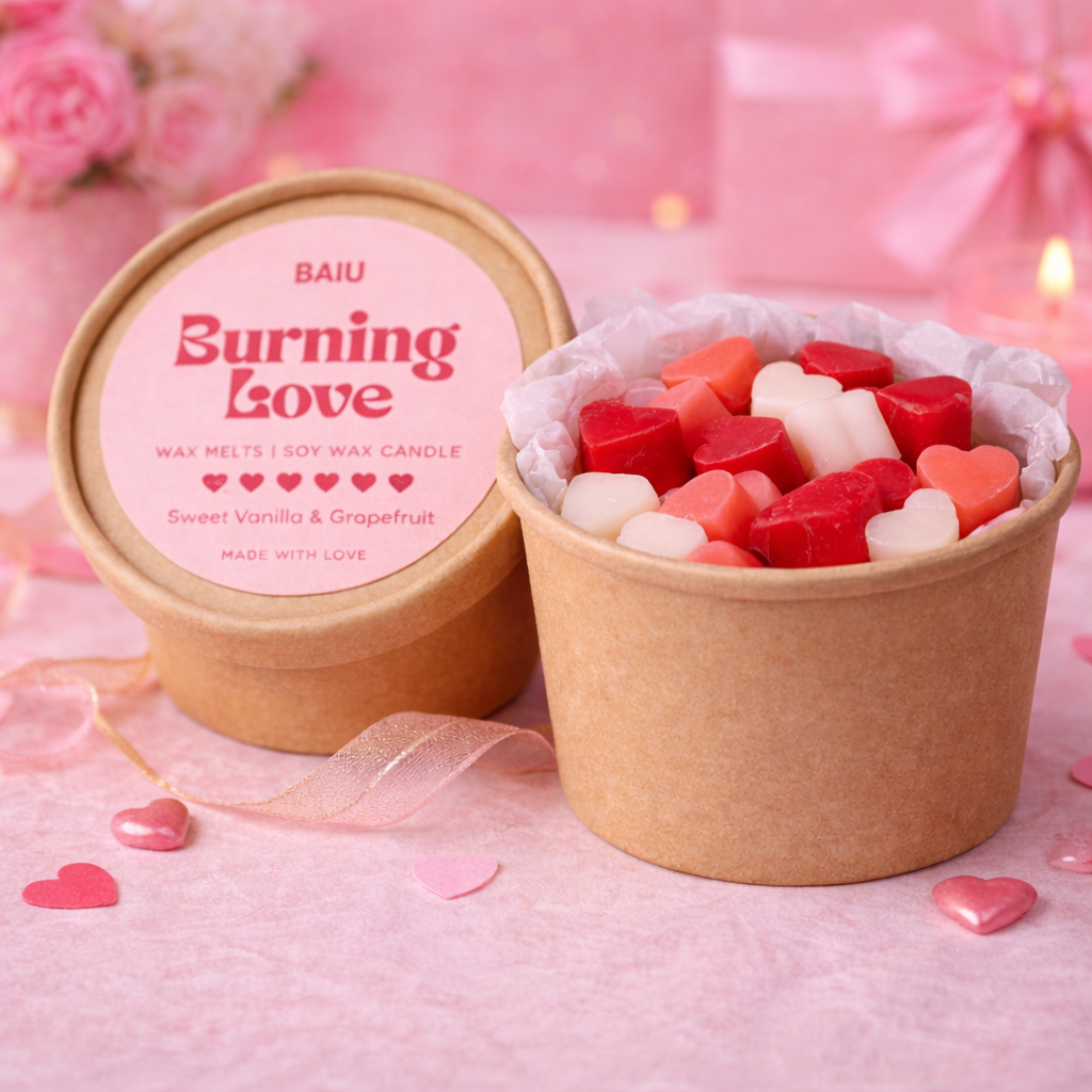 Burning Love Wax Melts – Grapefruit & Sweet Vanilla